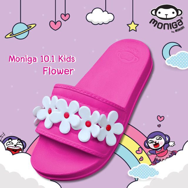 Dép bé gái Thái Lan MONOBO -  MONIGA 10.1F kids - hồng