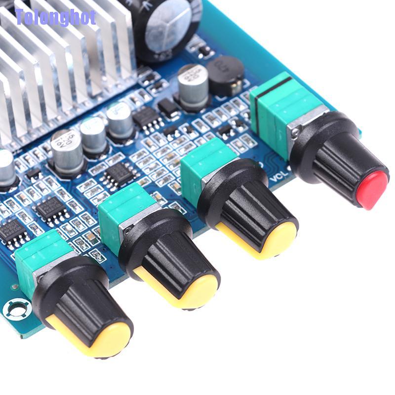 Tolonghot> Bluetooth 5.0 TPA3116D2 Digital 2.1 Audio Amplifier Board 50W*2 DC 12-24V