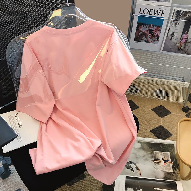 Áo Thun Tay Ngắn Hoạ Tiết Hoa Tulip Thời Trang Mùa Hè Cho Phái Nữ