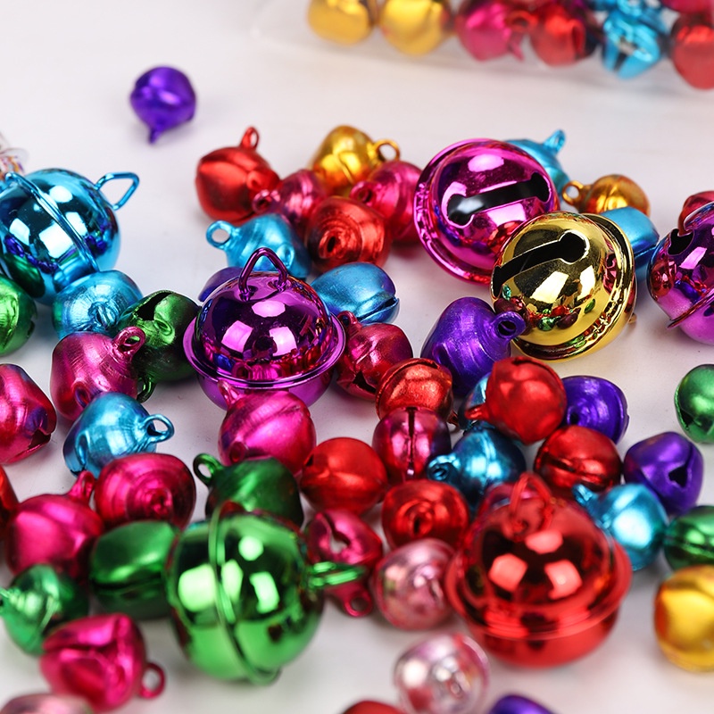 Chuông kim loại giáng sinh nhiều màu, phụ kiện trang trí,handmade,decor nhà cửa