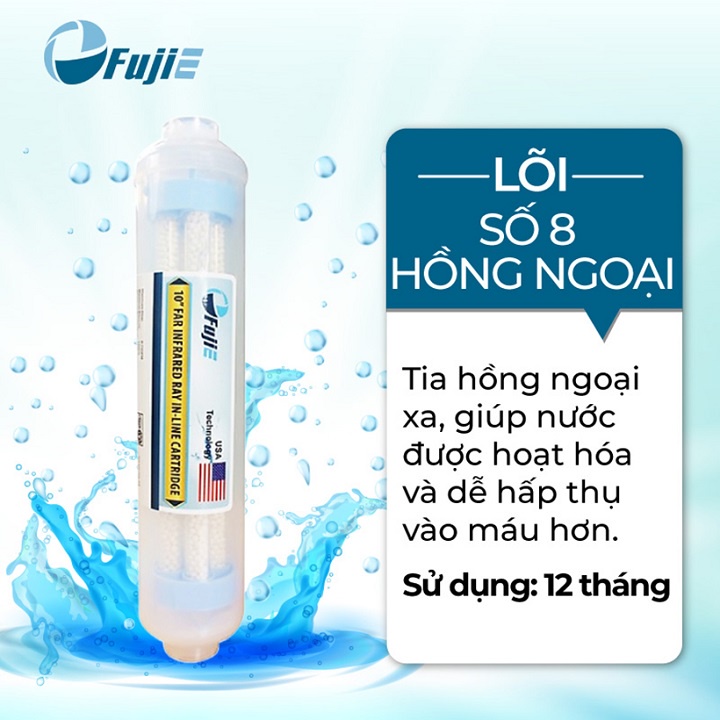 Lõi lọc nước số 8 RO Fujie - Hồng Ngoại FAR INFRARED