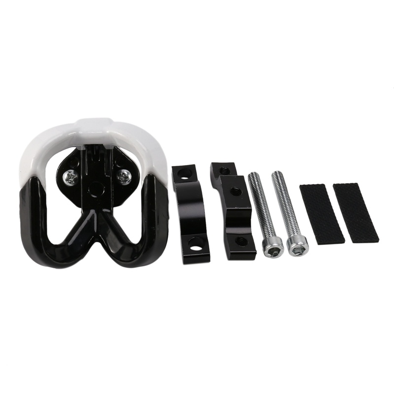 Móc treo đồ gắn xe điện Ninebot Max G30 bằng nhôm màu trắng đen sử dụng tiện lợi