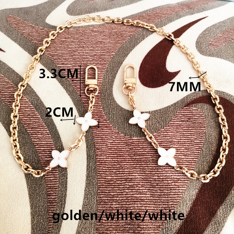 Dây Xích Đeo Túi Xách Hình Cỏ Bốn Lá Thay Thế Dễ Phối Đồ