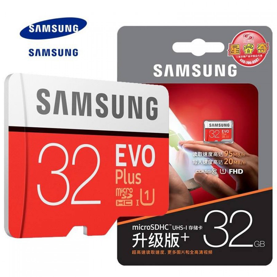 [SIÊU RẺ]- THẺ NHỚ MICROSDHC SAMSUNG EVO PLUS 32GB 95MB/S (NEW 2019) (TẶNG ADAPER) - HÀNG CHÍNH HÃNG