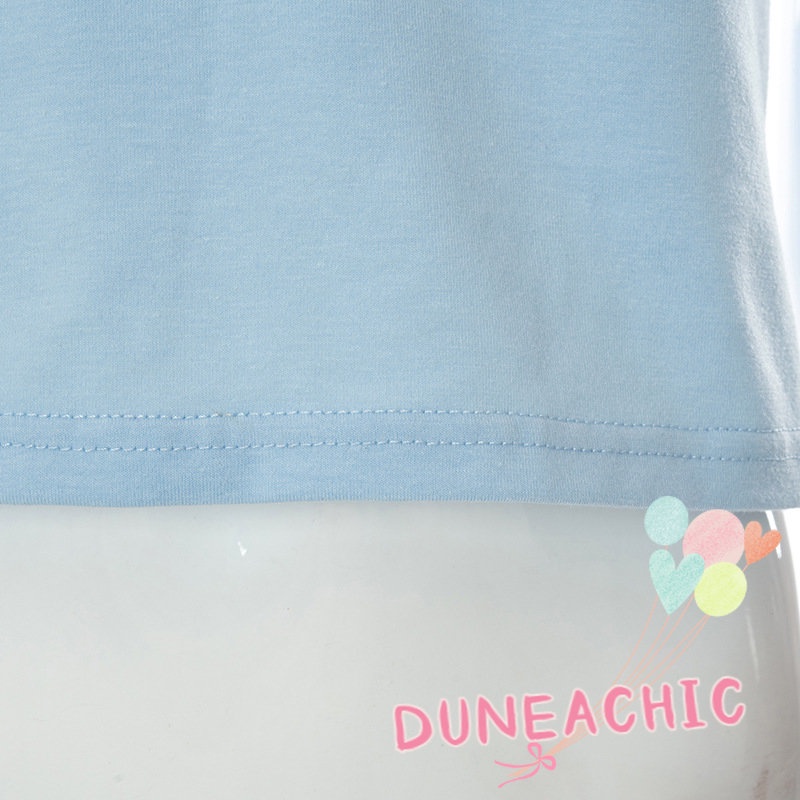 DUNEA Áo Thun Ngắn Tay In Chữ Thời Trang Dành Cho Nữ