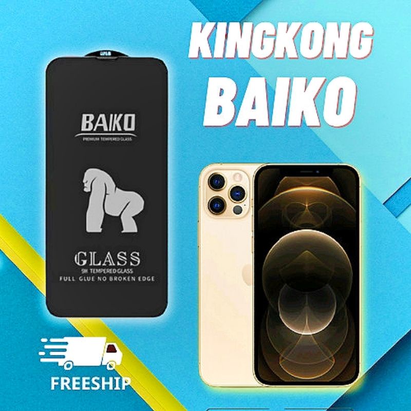 Cường Lực Kingkong Baiko Chính Hãng Chống Bụi Màng Loa Dành Cho Iphon14/15(Plus/Pro/Promax)/X/Xr/Xsmax/11/12/13 Pktc