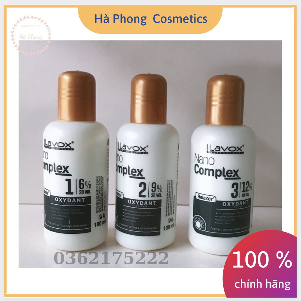 [Chính hãng] Oxy Trợ Nhuộm Tóc Lavox Nano Complex 100ml ( 6%, 9%, 12% ) Mùi Thơm Không Xót Rát Da Đầu