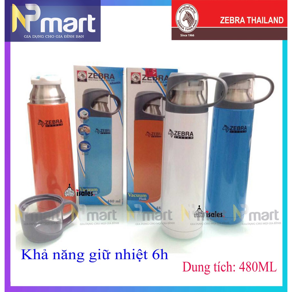 Bình giữ nhiệt cao cấp zebra  Atlantic 480 ml - 112630