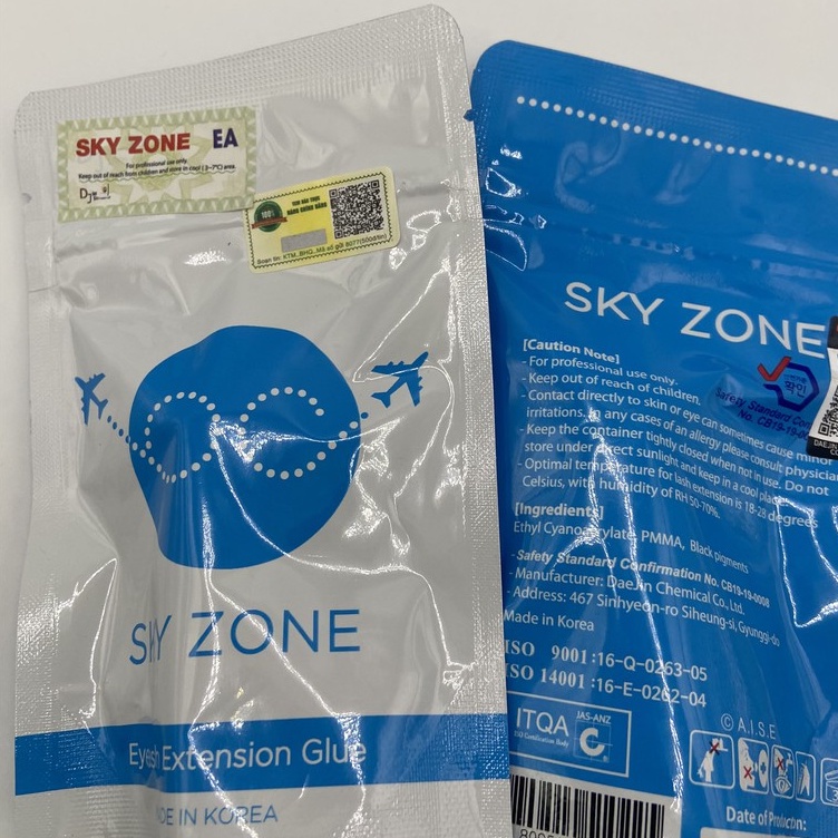 Keo nối mi sky zone chính hãng. dụng cụ nối mi mr Tuấn.