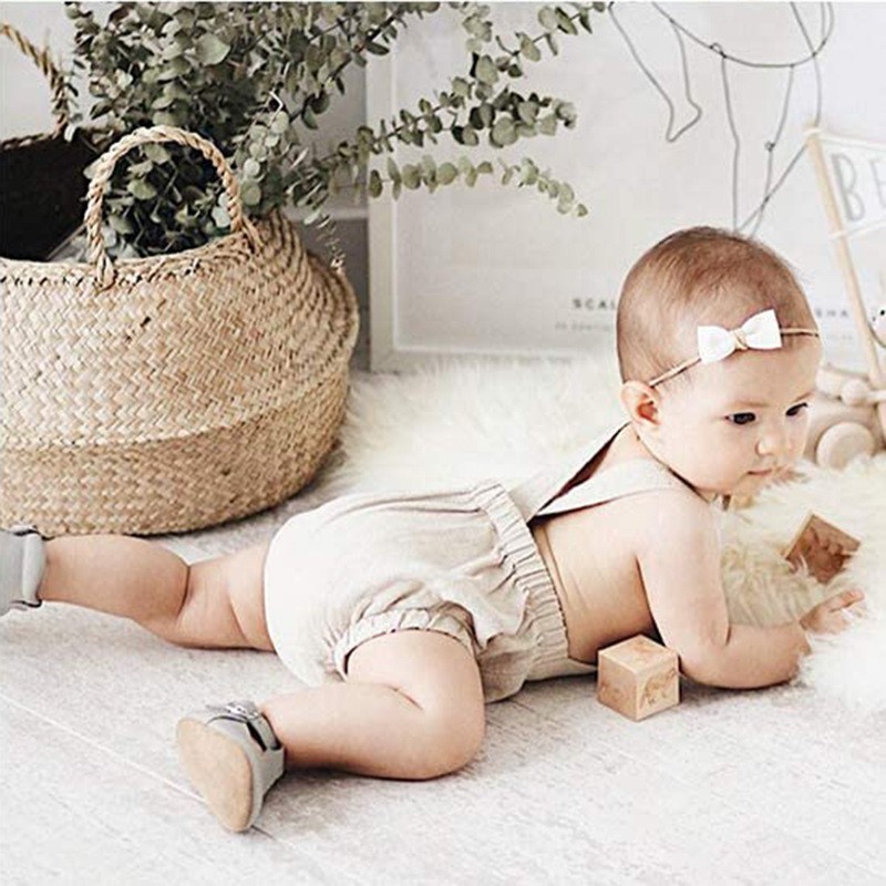 Bộ Yếm Jumpsuit Cho Bé 5-12kg - Chất Cotton Linen