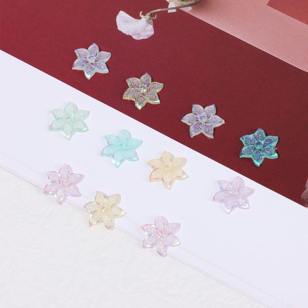 XIANTIN Set 100 Hạt Nhựa Nhiều Màu Trang Trí Móng Tay Charms