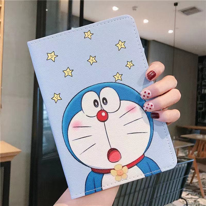 Ốp máy tính bảng hình doraemon thích hợp với ipad air 1/2/3 mini1/2/3/4/5 2018/2018 9.7inch 10.2iinch