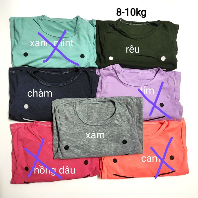 Đồ bộ mặc nhà tay dài quần dài thun cotton cho bé trai bé gái 8-12kg