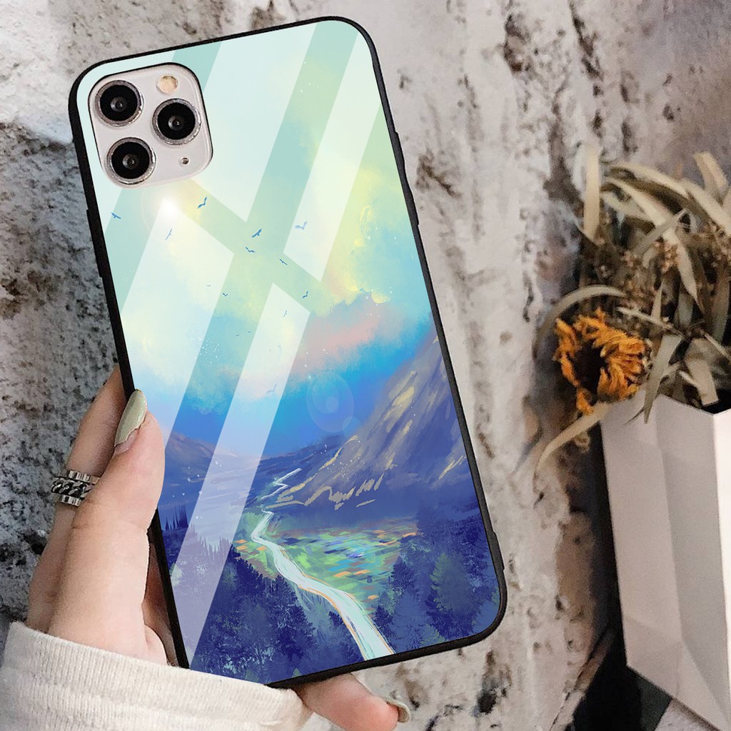 Ốp điện thoại mặt lưng kính thung lũng hoang vắng - iphone 6s/6/7/8 plus/x/xr/xs max/11/11 pro max/12 promax Scenery0014