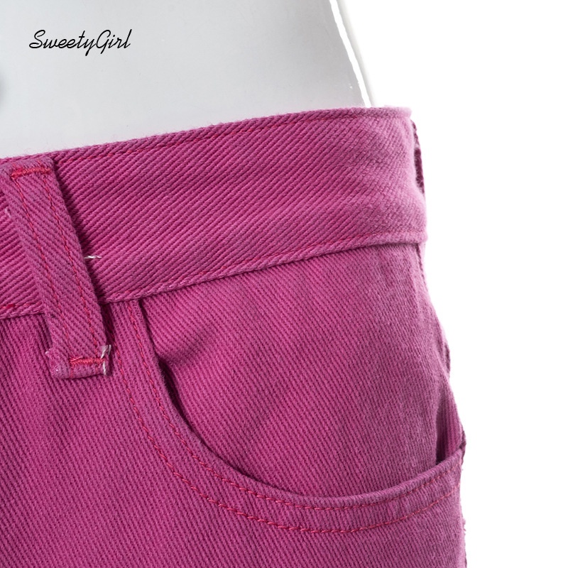 Quần Dài Ống Đứng Xẻ Tà Lưng Cao Màu Trơn 2022 Thời Trang Cho Nữ