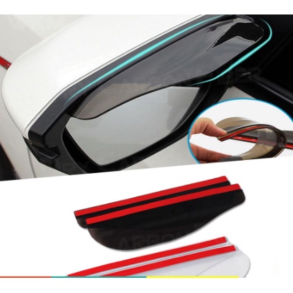 Set 2 Tấm Che Mưa Kính Chiếu Hậu gương Xe Hơi ô tô cho Toyota Camry Honda Accord bằng nhựa dẻo màu trong suốt