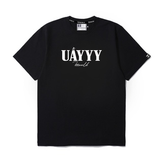 /Áo thun Teeworld Uầyyy T-shirt Trắng Đen Form Rộng Unisex Nam Nữ！