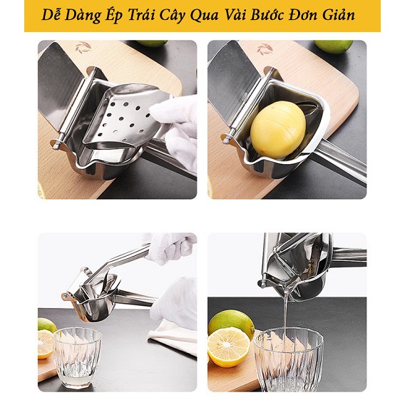 Dụng cụ ép trái cây bằng tay gang inox tiện dụng𝑬́𝑷 𝑴𝑶̣𝑰 𝑳𝑶𝑨̣𝑰 𝑻𝑹𝑨́𝑰 𝑪𝑨̂𝒀