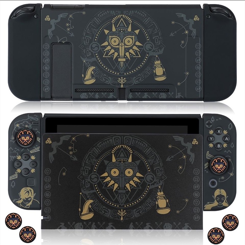 Bộ Vỏ Cứng Bảo Vệ Máy Chơi Game Nintendo Switch & Oled + Đế Sạc + 2 Nút Bọc Ngón Tay Cái