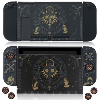 Bộ vỏ cứng bảo vệ máy chơi game nintendo switch & oled + đế sạc + 2 nút bọc ngón tay cái