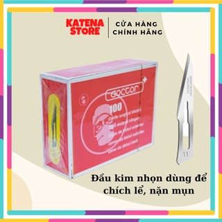 2 cái - Lưỡi dao mổ Doctor số 11 dùng để chích lể, nặn mụn
