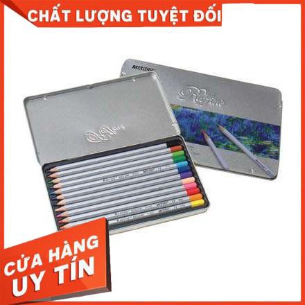 CHÌ MÀU KHÔ CAO CẤP MARCO RAFFINE 12 MÀU HỘP THIẾC -7100-12TN Giá rẻ