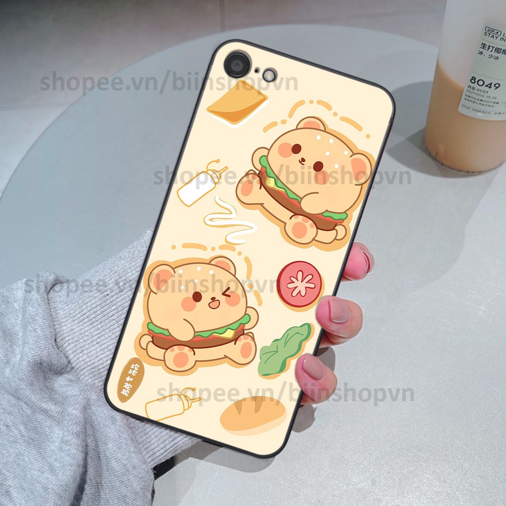 Ốp Oppo A71 / A83 in hình gấu chocolate kẹo ngọt siêu đẹp siêu xinh