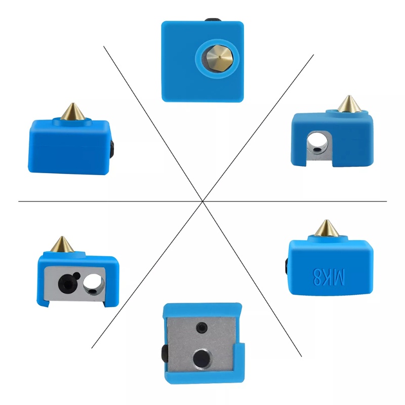 Set 5 Ốp Silicon Bọc Bảo Vệ Đầu Nối Máy In 3D MK8 Ender 3