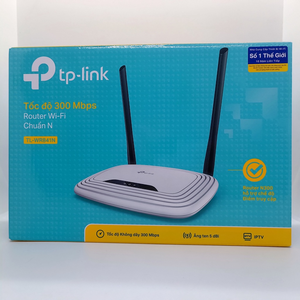 Bộ phát Wifi TPlink 2 Râu 841N 300mbps - Hàng Chính Hãng , bảo hành 2 năm