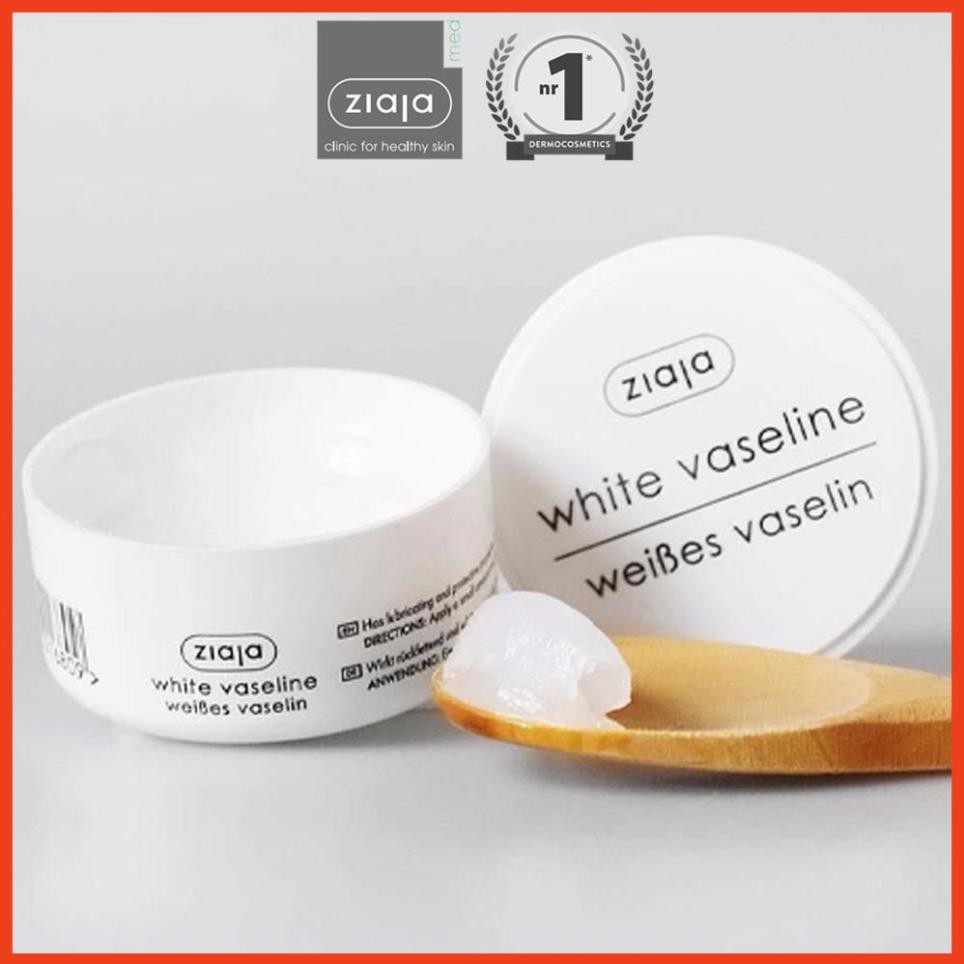 SÁP ĐA NĂNG VASELINE BẢO VỆ GIỮ ẨM, DƯỠNG DA, MÔI, MÓNG TAY CHÂN - ZIAJA WHITE VASELINE 30ML