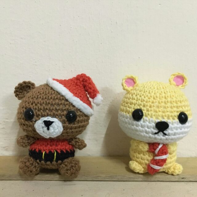 Móc khóa thú len handmade