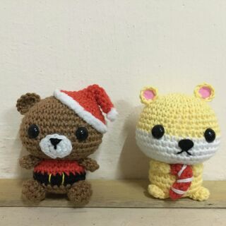 Móc khóa thú len handmade