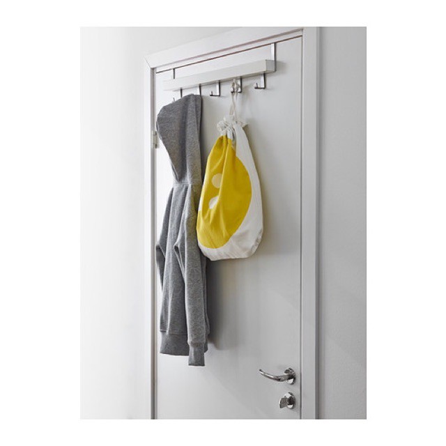 Móc treo quần áo sau cánh cửa TJUSIG sẵn 2 màu ĐEN & TRẮNG CHÍNH HÃNG IKEA THỤY ĐIỂN