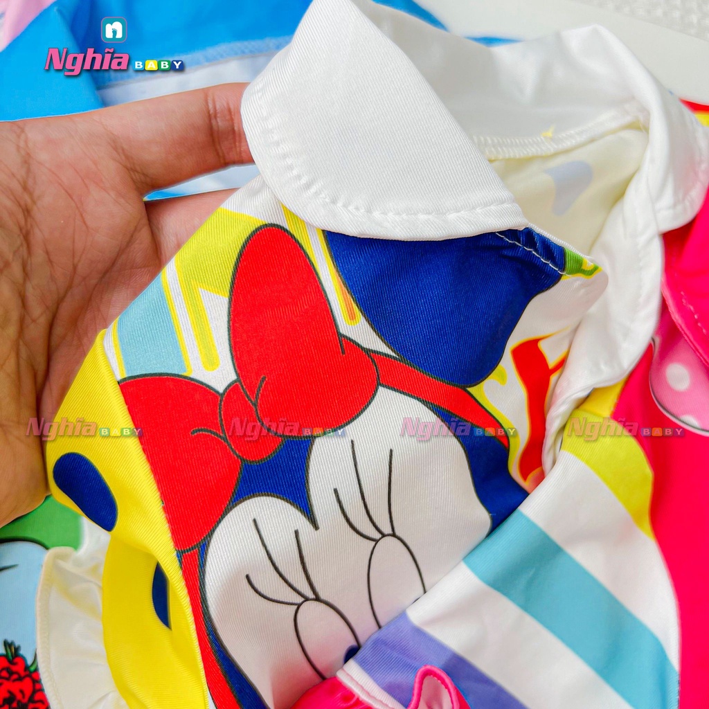 Đồ bộ bé gái quần dài áo ngắn tay NGHĨA BABY dành cho bé