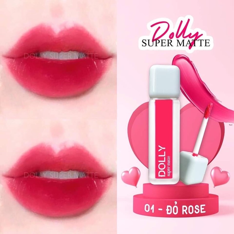 01 Đỏ Rose Son Dolly Hot Trend 2021