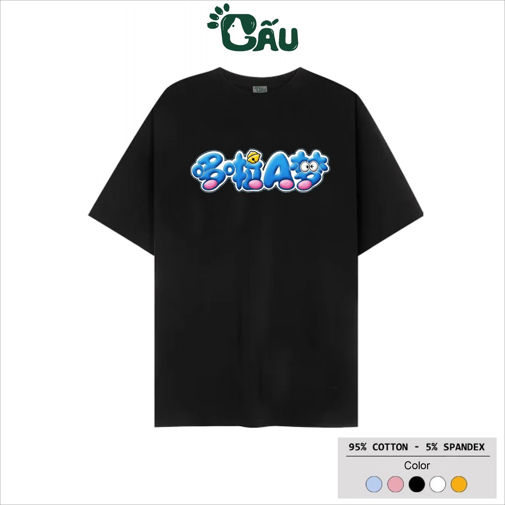 Áo thun tay lỡ Gấu 194 Unisex from rộng phong cách Local Brand Ulzzang vải coton cao cấp dày dặn, co dãn - Doremon | BigBuy360 - bigbuy360.vn