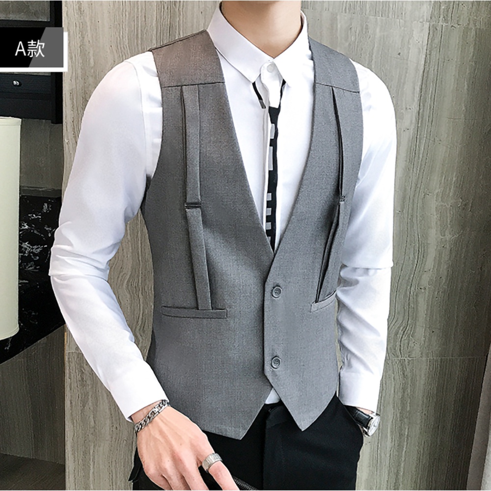 Áo Gile nam  Áo gile tạo đai cách điệu  lịch lãm  trẻ trung  phong cách hiện đại, tạo điểm nhấn mã N41