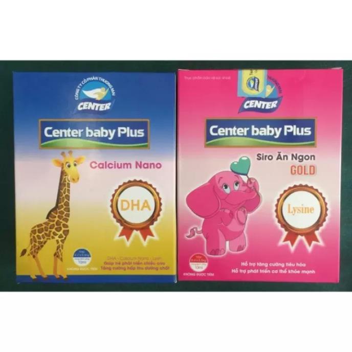 Siro Center baby Plus Calcium Nano - Giúp trẻ phát triển chiều cao, tăng hấp thu dưỡng chất (20 ống 10ml)