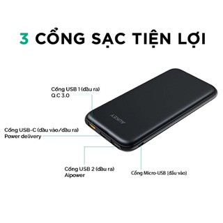 Sạc Dự Phòng Aukey PB-Y13 10000mAh