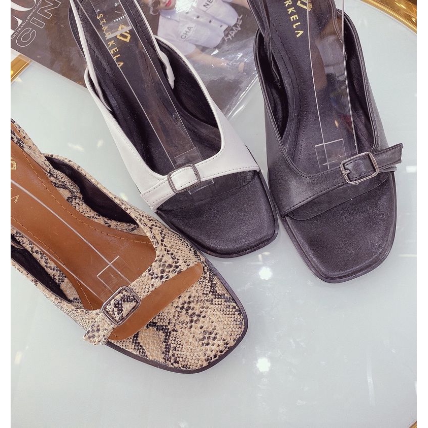 Sandal hởi mũi gót đinh 7p