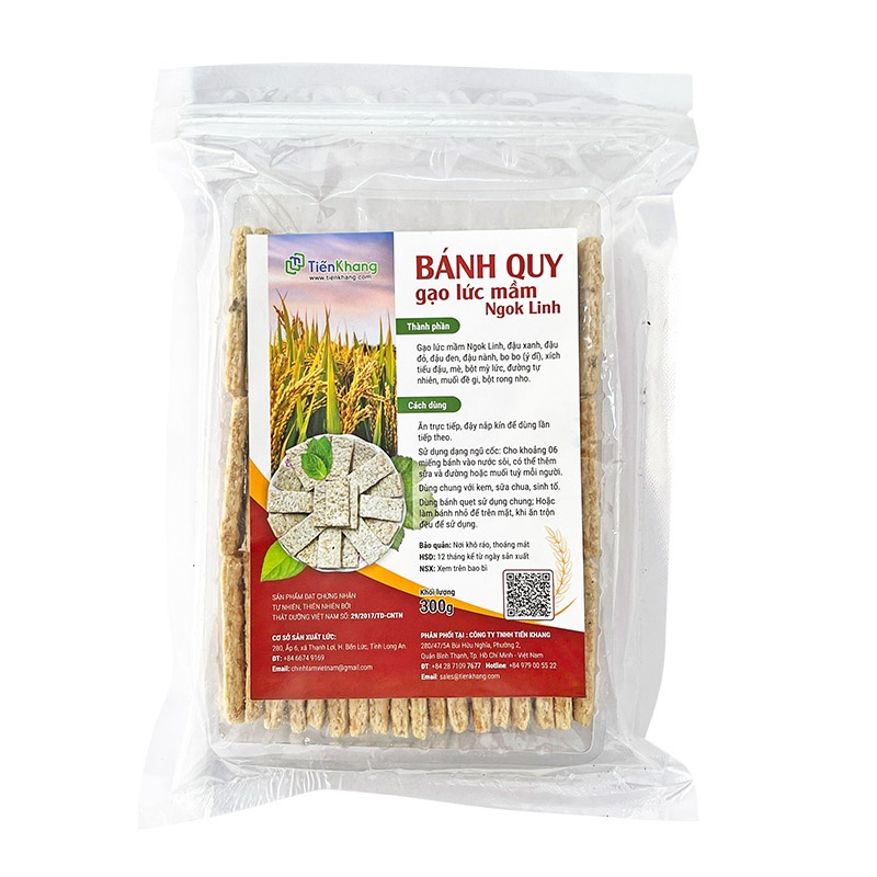 Bánh Quy Gạo Lứt Mầm Ngọk Linh