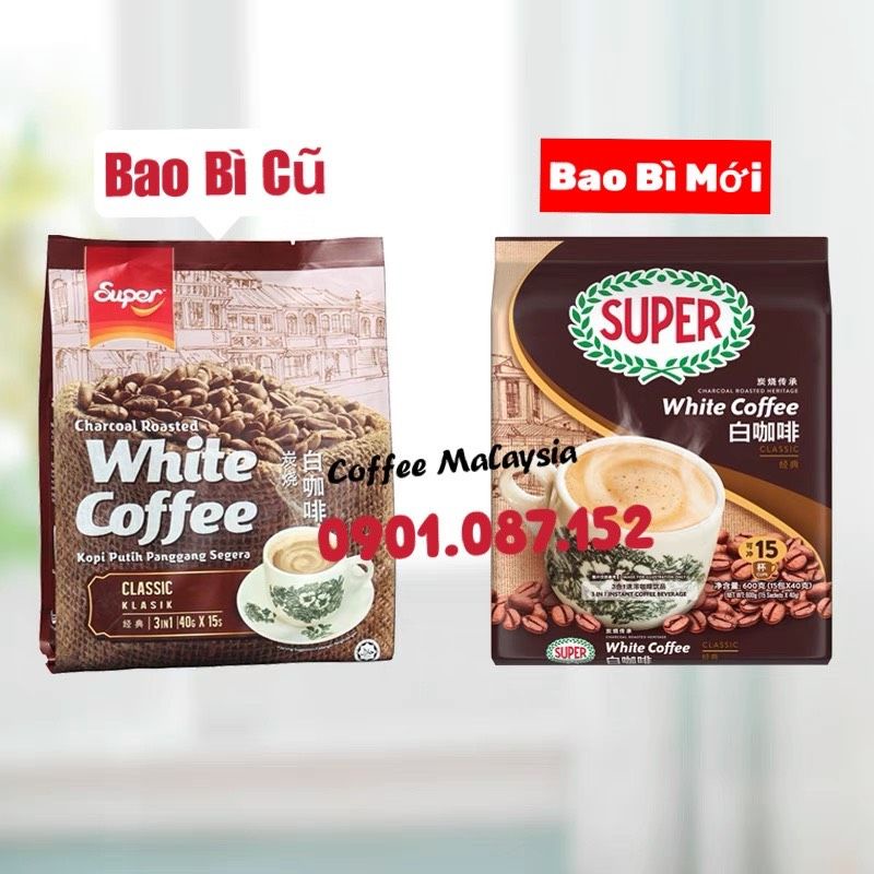 Super White Coffee Classic - Cà phê Trắng Vị Truyền Thống