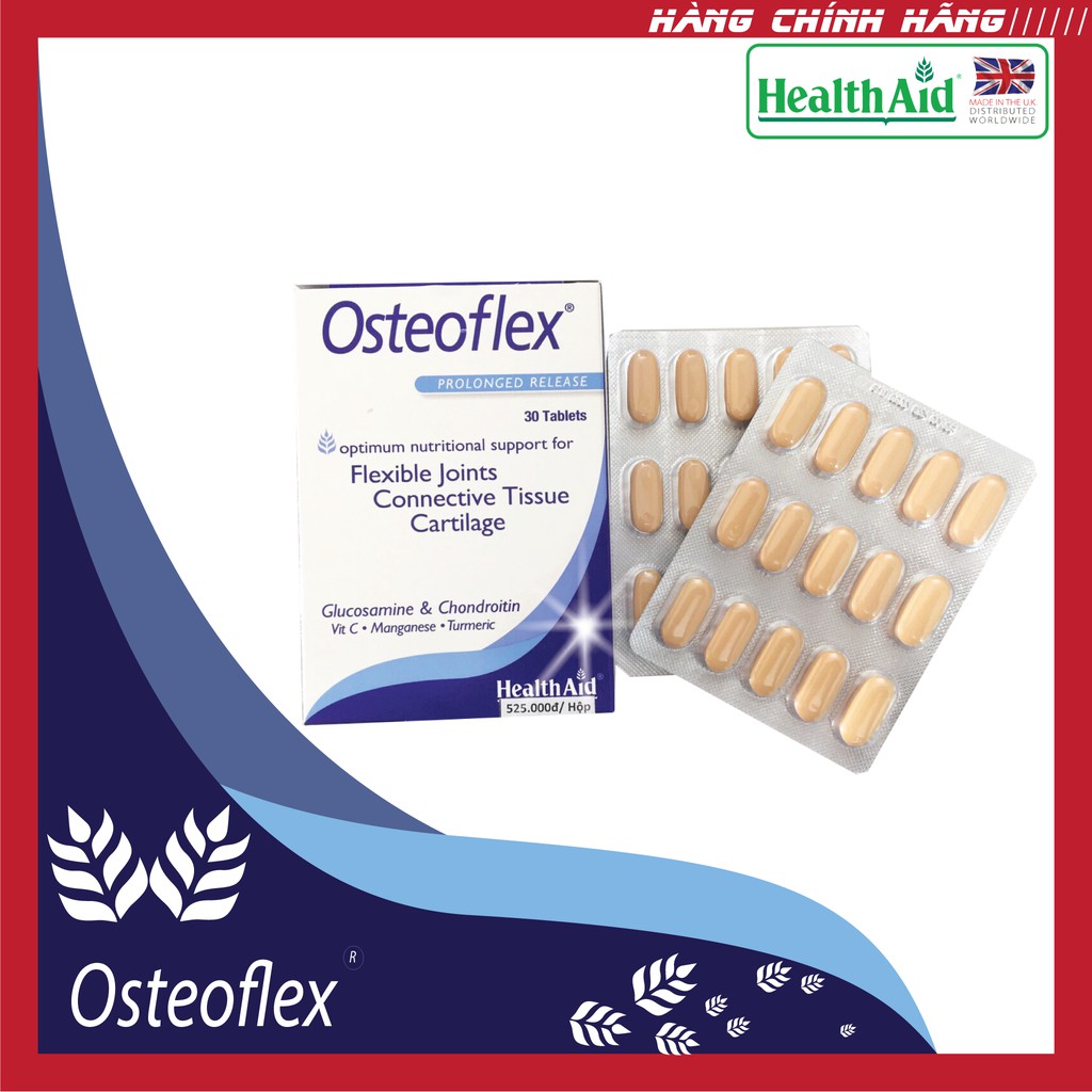 Viên khỏe khớp sụn Health Aid Osteoflex (Hộp 30 viên)