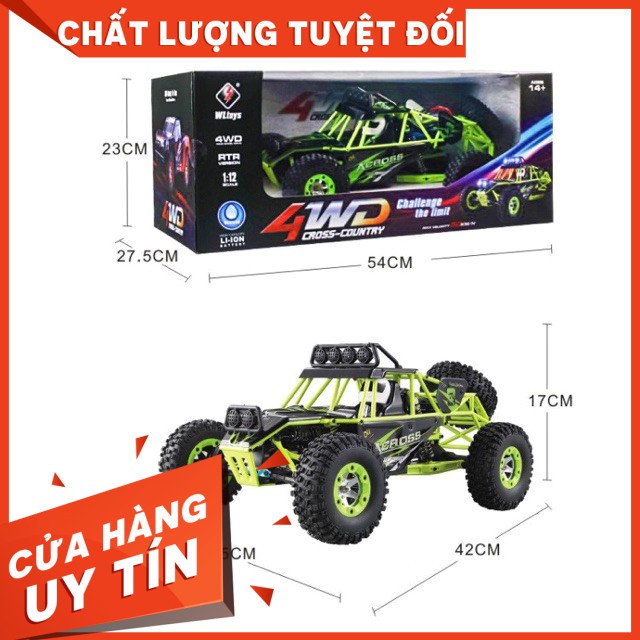 [GIÁ GỐC] Xe điều khiển wltoys 12428 50km/h chuyên leo trèo size toSIÊU HOT