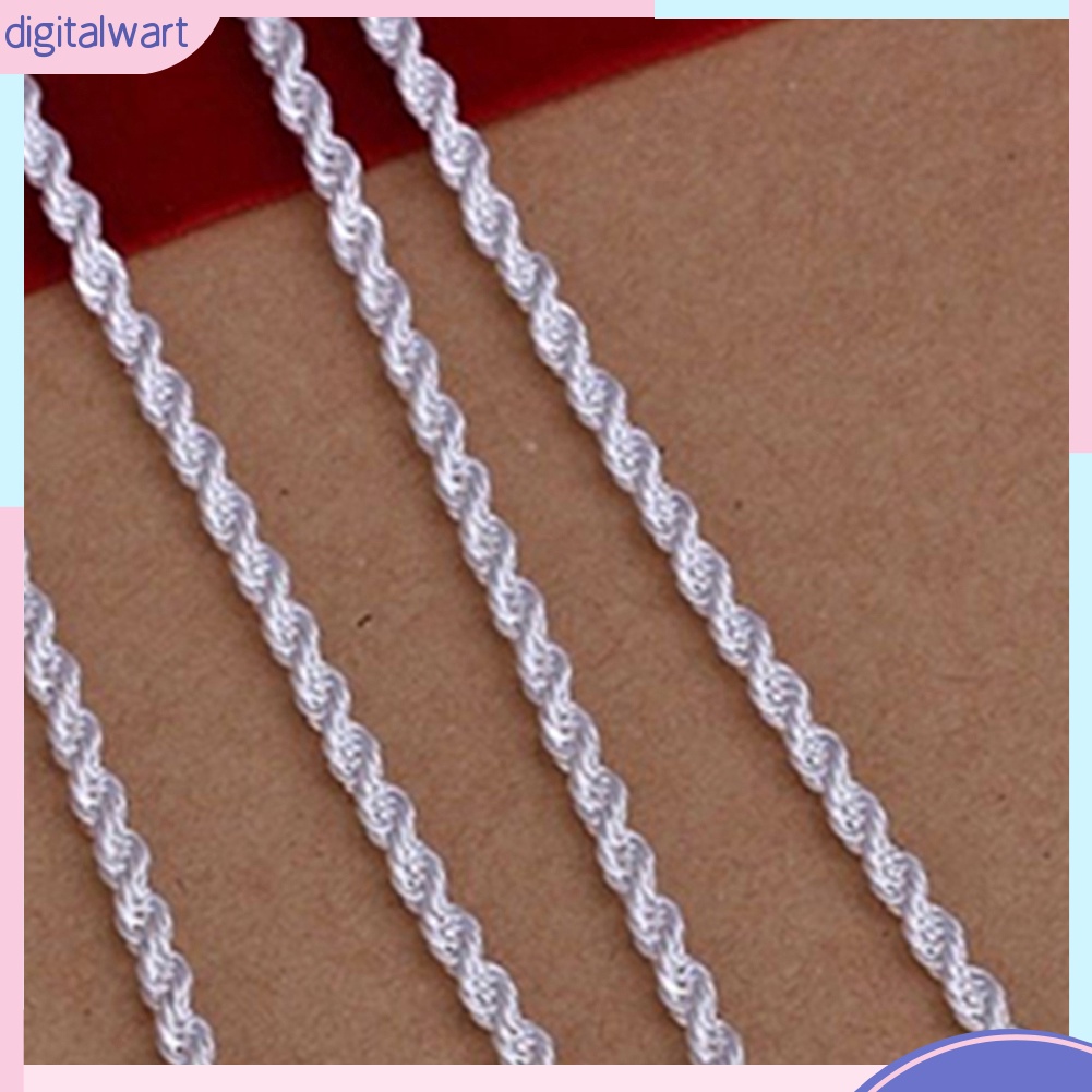 Dây chuyền mạ bạc thời trang cho nữ 16/18/20/22/24 Inch