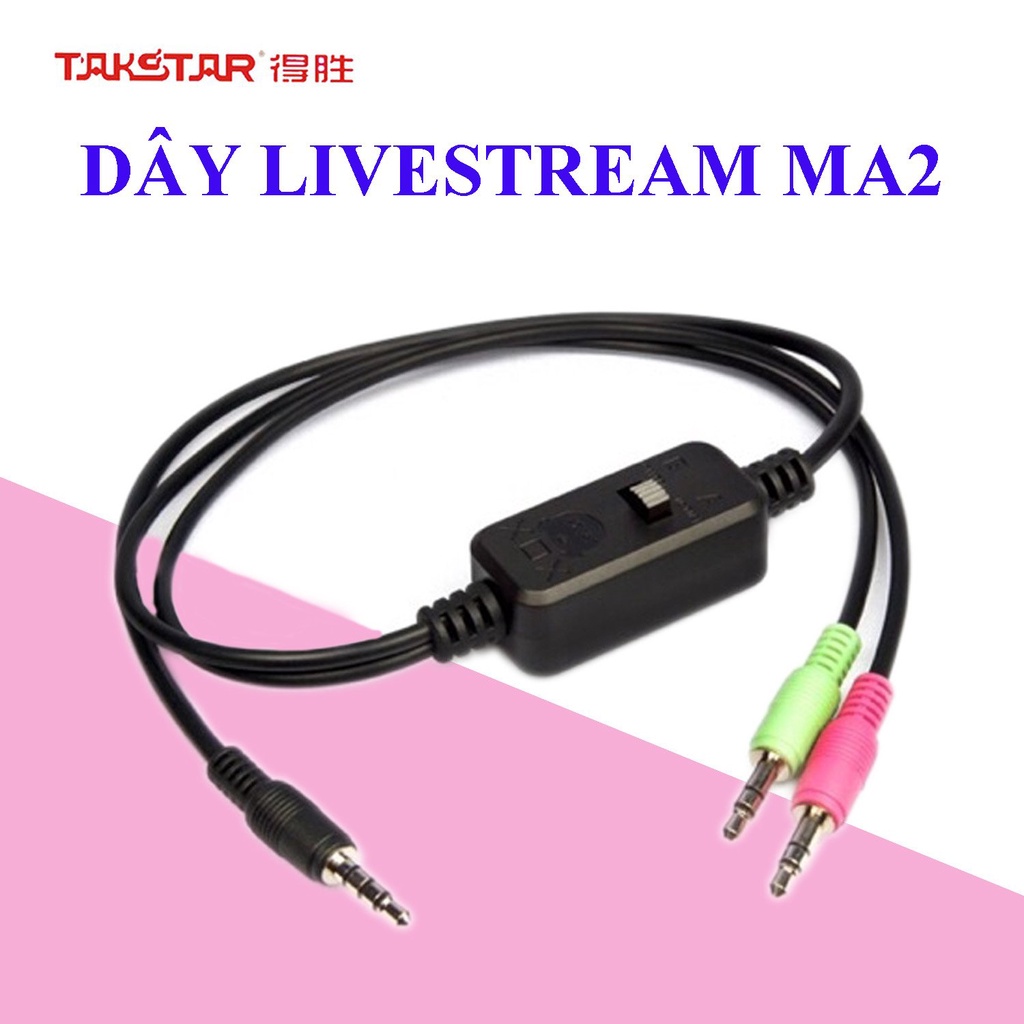 Dây Livestream XOX MA2 ⚡CAM KẾT CHÍNH HÃNG⚡ Kết Nối Soundcard Thu Âm Hát Live Với Điện Thoại