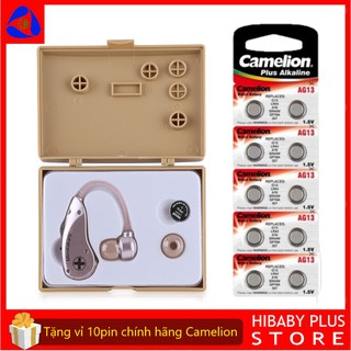 Máy trợ thính Mimitakara UP-6B51 không dây vành tai BTE tặng vỉ 10 pin Camelion