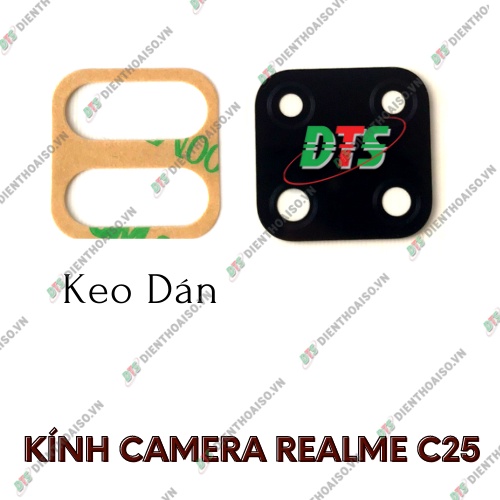 Kính camera realme c25 kèm keo dán
