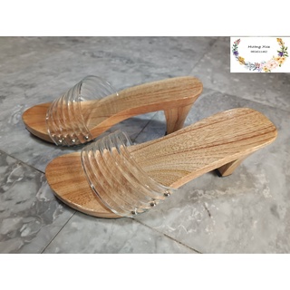 Guốc gỗ guốc mộc quai trong sọc