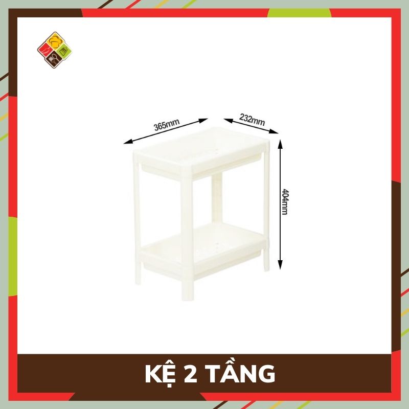 Kệ đa năng 2 3 4 tầng Inochi nhựa đựng gia vị nhà bếp kệ để đồ trang điểm bằng nhựa đa năng